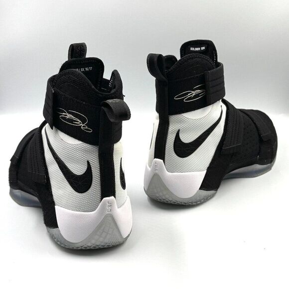 LeBron Soldier 10 SFG 'Black White' - Picture 1 of 10